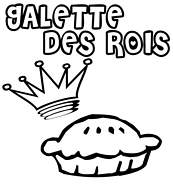 coloriage couronne et galette des rois